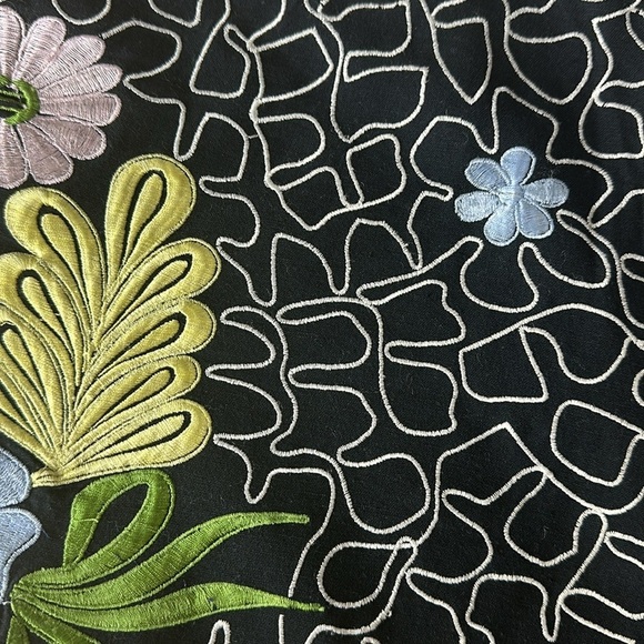 SNAK Embroidered A-Line Floral Mini Skirt - Picture 9 of 9